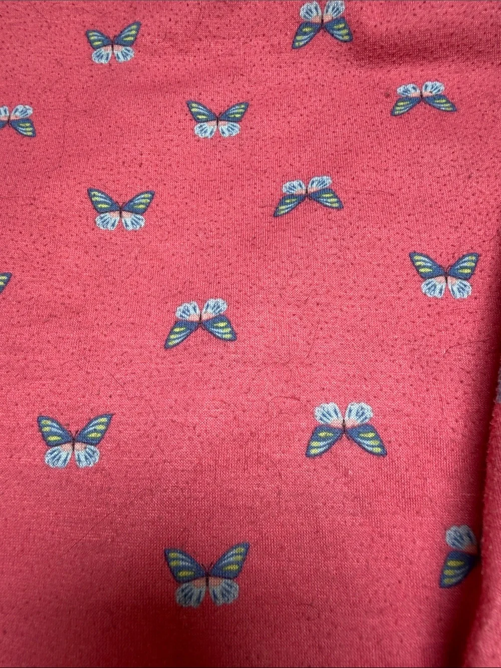 Carter's Pink Nightgown with Blue Butterfly Print